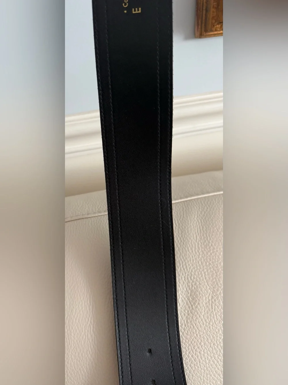 Y2K Express Suede Black Studded Women's Belt w/Mixed Metal Accents sz M 29-33 in